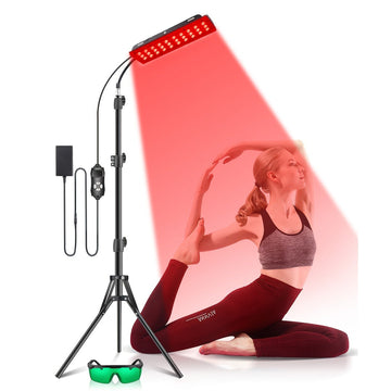 Full Body Red Light Therapy Panel with Stand – 660nm & 850nm Infrared LED for Skin, Pain Relief & Wellness