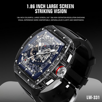 Lenyes Mars Miller Smart Watch © | ساعة ذكية لينيس مارس ميلر | Fitness Tracking, Heart Rate, Call & Message Alerts, Waterproof – For Men & Women